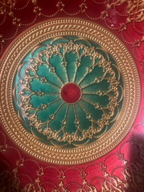 Turkish - Hand painted center piece.